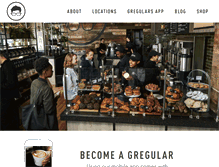 Tablet Screenshot of gregoryscoffee.com